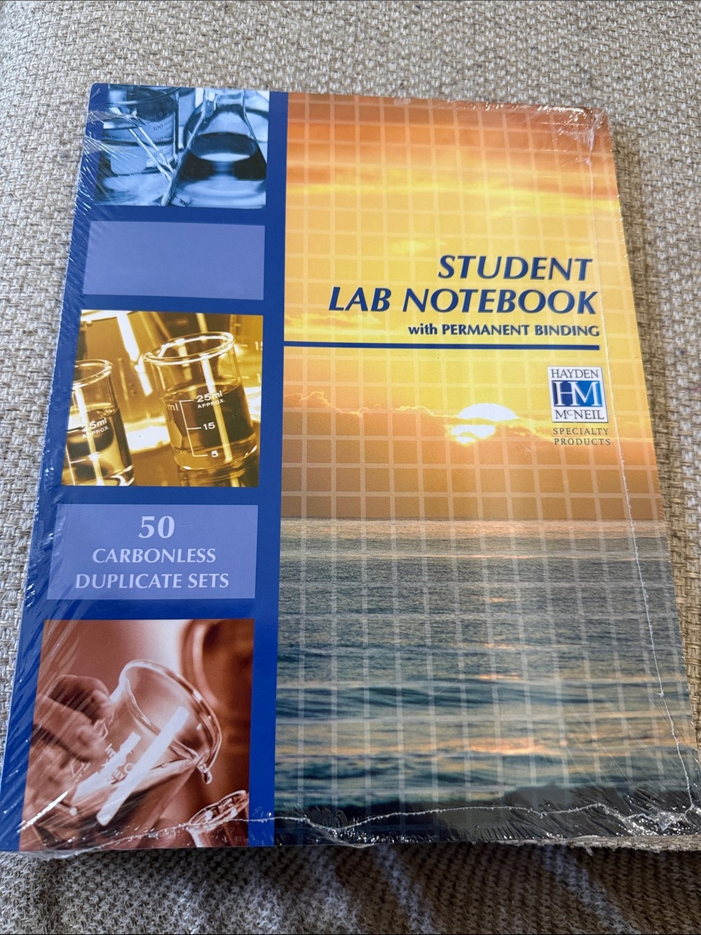 Student Lab Notebook - Orange and Blue